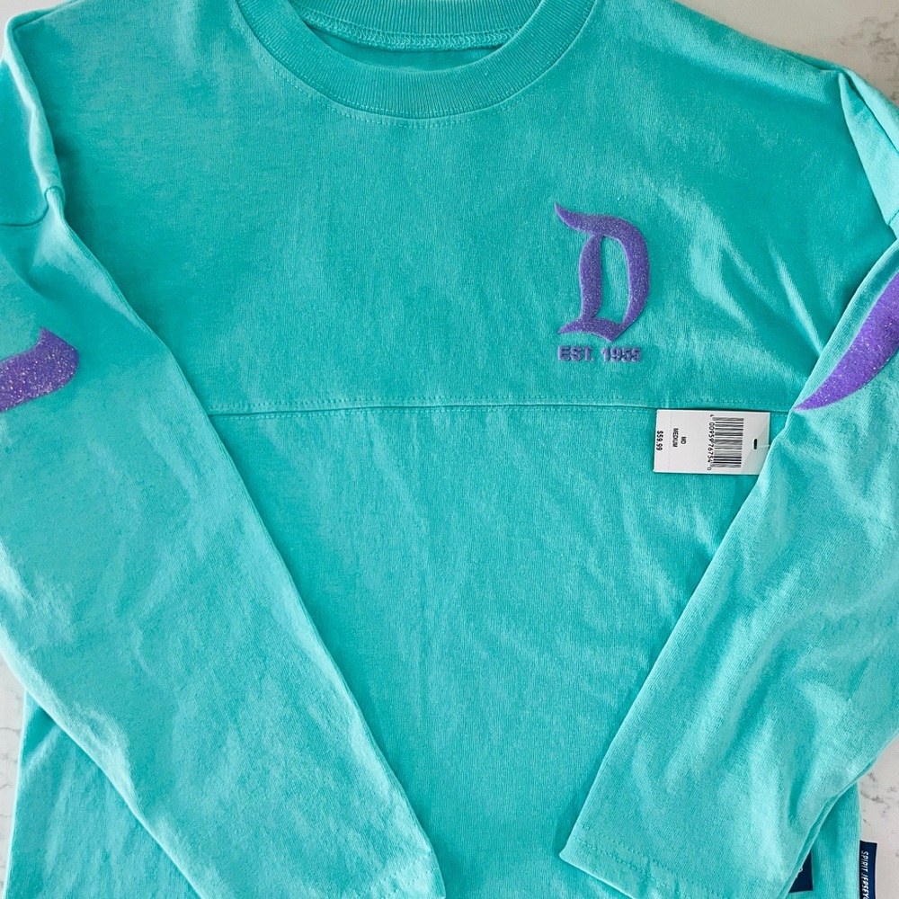 Disneyland Spirit Jersey - New with Tags - Teal with Purple